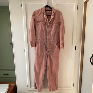 Madewell Coverall Jumpsuit in Pink, Size S